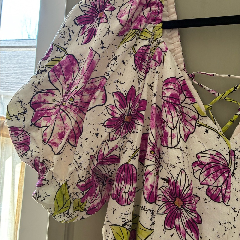 NWT 11 HONORE FLORAL FREYA MINI DRESS SZ 22 - Picture 6 of 12
